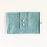 Seafoam nappy wallet - Baby Jones Designs