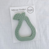 Silicone Pear Teether | Sage
