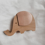 Wooden Musical Elephant | Rose Gold