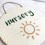 Wooden Nursery Sign - Forest